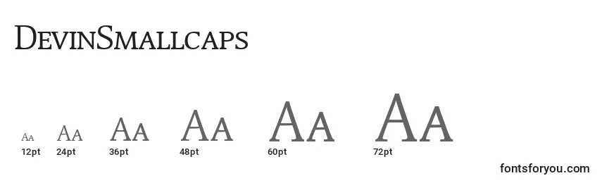 DevinSmallcaps Font Sizes