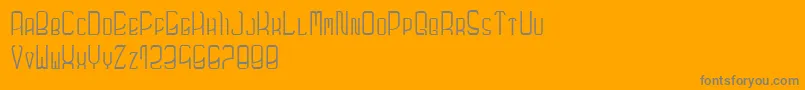 Futuronormal Font – Gray Fonts on Orange Background