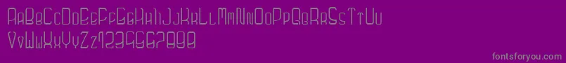Futuronormal-Schriftart – Graue Schriften auf violettem Hintergrund