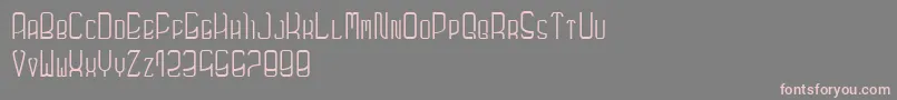 Futuronormal Font – Pink Fonts on Gray Background