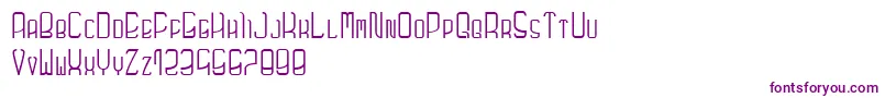 Czcionka Futuronormal – fioletowe czcionki