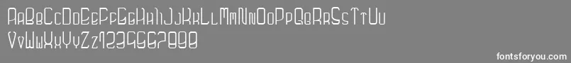 Futuronormal Font – White Fonts on Gray Background