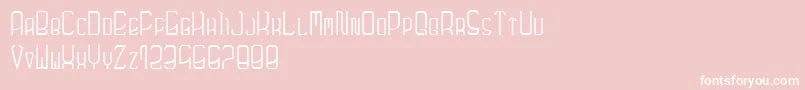 Futuronormal Font – White Fonts on Pink Background