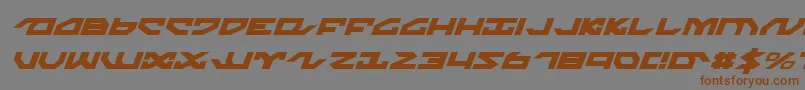 fuente NightrunnerItalic – Fuentes Marrones Sobre Fondo Gris
