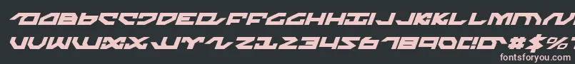 NightrunnerItalic Font – Pink Fonts on Black Background