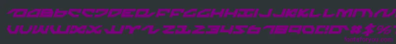 Шрифт NightrunnerItalic – фиолетовые шрифты на чёрном фоне