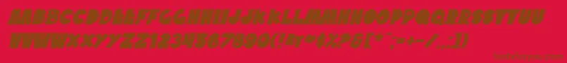 fuente SfTattleTalesBoldItalic – Fuentes Marrones Sobre Fondo Rojo