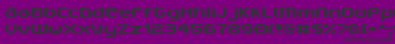 Шрифт V5ProphitNon – чёрные шрифты на фиолетовом фоне