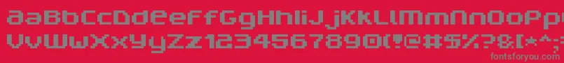 V5ProphitNon Font – Gray Fonts on Red Background