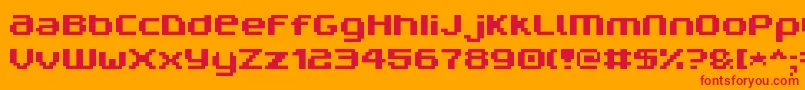 V5ProphitNon Font – Red Fonts on Orange Background