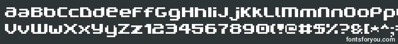 Шрифт V5ProphitNon – белые шрифты на чёрном фоне