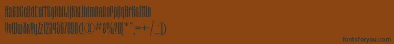 Шрифт Matterhornc – чёрные шрифты на коричневом фоне