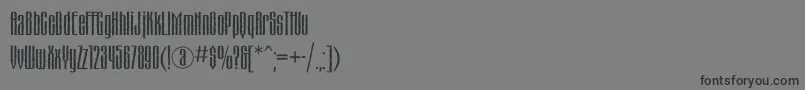 Fonte Matterhornc – fontes pretas em um fundo cinza