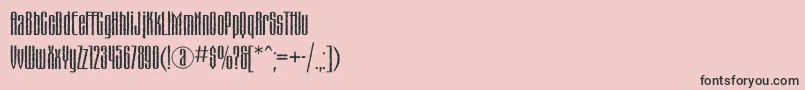 Matterhornc-fontti – mustat fontit vaaleanpunaisella taustalla