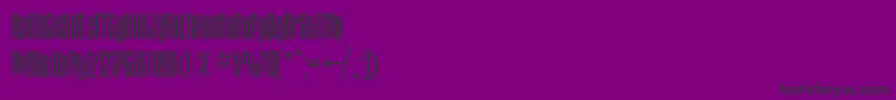 Czcionka Matterhornc – czarne czcionki na fioletowym tle