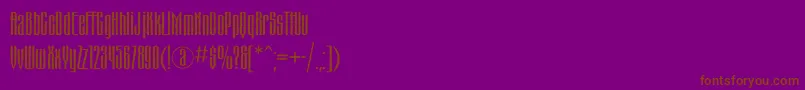 Шрифт Matterhornc – коричневые шрифты на фиолетовом фоне