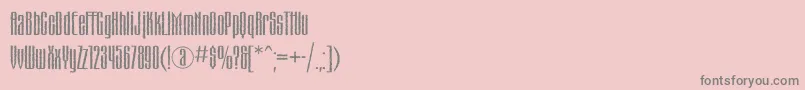 Шрифт Matterhornc – серые шрифты на розовом фоне