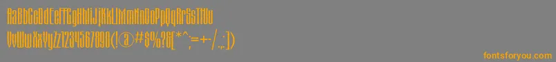 Matterhornc-fontti – oranssit fontit harmaalla taustalla