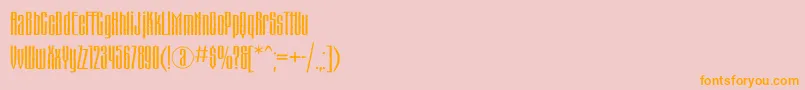 Шрифт Matterhornc – оранжевые шрифты на розовом фоне