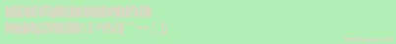 フォントMatterhornc – 緑の背景にピンクのフォント