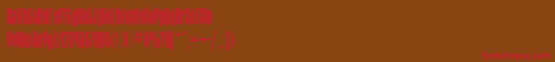 Шрифт Matterhornc – красные шрифты на коричневом фоне