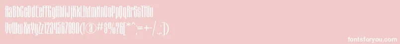 Matterhornc-Schriftart – Weiße Schriften auf rosa Hintergrund
