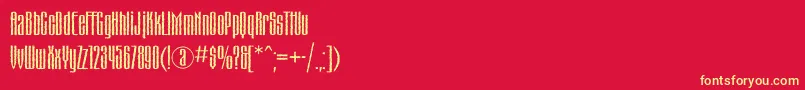 fuente Matterhornc – Fuentes Amarillas Sobre Fondo Rojo