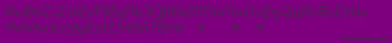 StitchwarriorDemo Font – Black Fonts on Purple Background