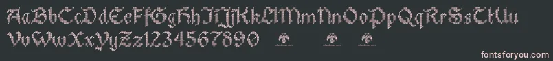 StitchwarriorDemo Font – Pink Fonts on Black Background