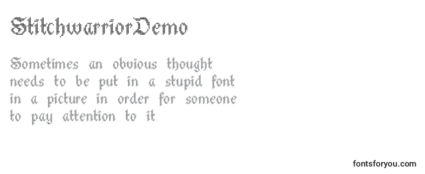 StitchwarriorDemo Font