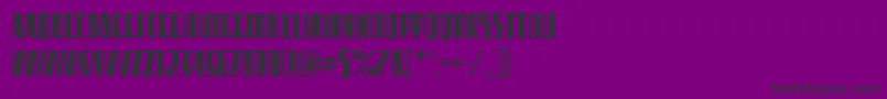 EleventhSquare Font – Black Fonts on Purple Background