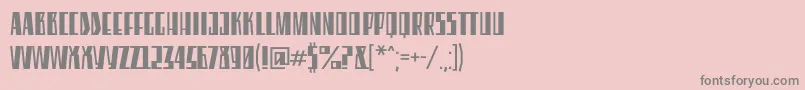 Police EleventhSquare – polices grises sur fond rose