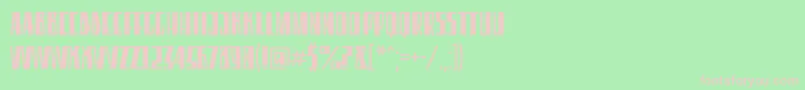 EleventhSquare Font – Pink Fonts on Green Background