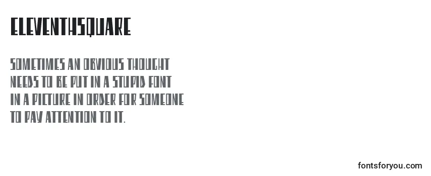 EleventhSquare Font