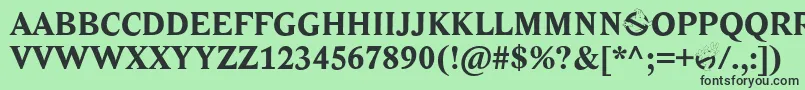 Ghostbusters Font – Black Fonts on Green Background