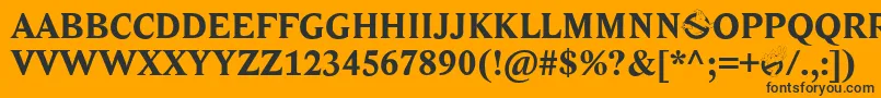 Ghostbusters Font – Black Fonts on Orange Background