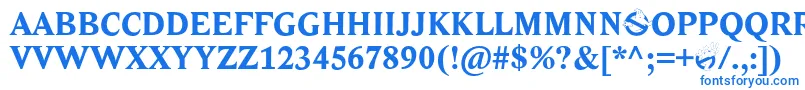 Ghostbusters-fontti – siniset fontit