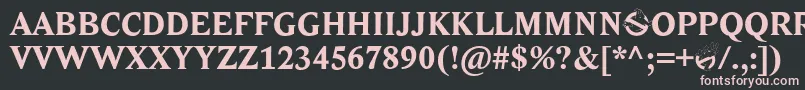 Ghostbusters Font – Pink Fonts on Black Background