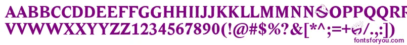 Ghostbusters Font – Purple Fonts on White Background