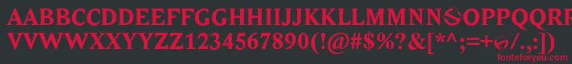Ghostbusters Font – Red Fonts on Black Background
