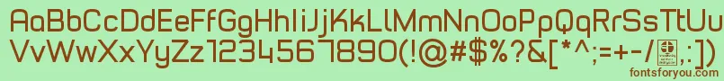 TypoStyleRegularDemo Font – Brown Fonts on Green Background