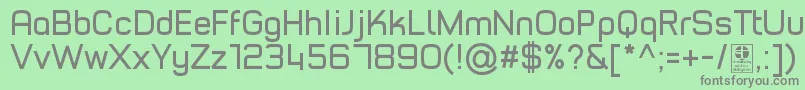 TypoStyleRegularDemo Font – Gray Fonts on Green Background