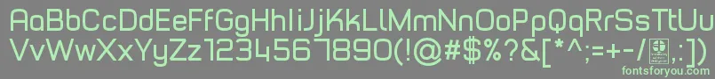 Fonte TypoStyleRegularDemo – fontes verdes em um fundo cinza