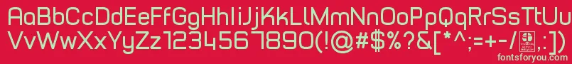 TypoStyleRegularDemo Font – Green Fonts on Red Background