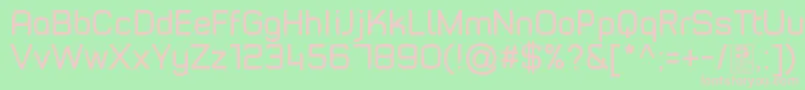 TypoStyleRegularDemo Font – Pink Fonts on Green Background