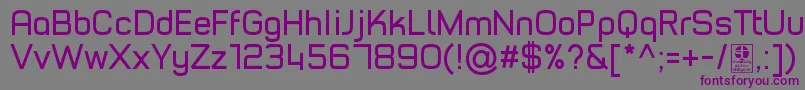 TypoStyleRegularDemo Font – Purple Fonts on Gray Background