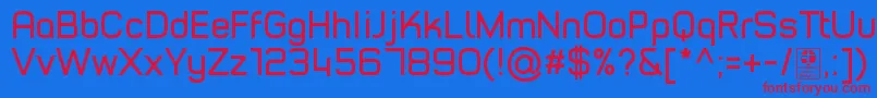 TypoStyleRegularDemo Font – Red Fonts on Blue Background