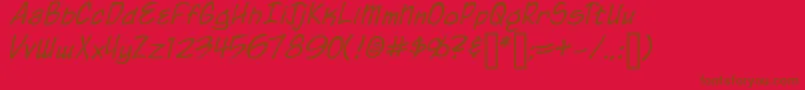 Coah Font – Brown Fonts on Red Background