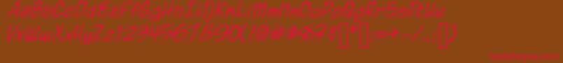 Coah Font – Red Fonts on Brown Background