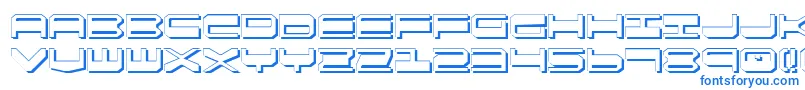 Qgear2s Font – Blue Fonts on White Background